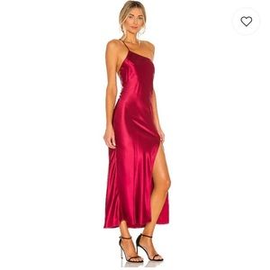 NBD Mara midi One Shoulder dress